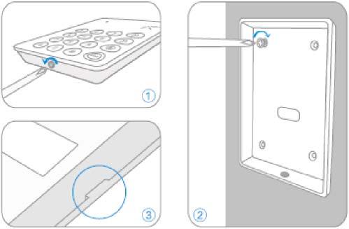 Per cancellare tutti i Tag accoppiati alla tastiera, inserire il codice PIN amministratore (123456) seguito dal tasto #. Successivamente tenere premuto il tasto 9 per 6 secondi.