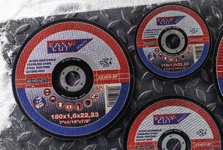 ULTRATHIN CUTTING-OFF WHEELS (TYPE 41) Max speed 80 m/s - Type 41 BLUE LINE High speed, high quality, safety.