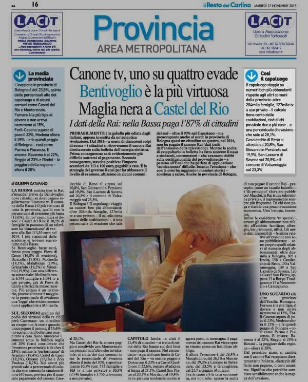 17 novembre 2015 Pagina 16 Il Resto del Carlino (ed.