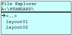 Dynacode IP Scheda Compact Flash / Chiavetta USB 13.6 File Explorer Il File Explorer è il sistema di gestione dati del sistema di stampa.