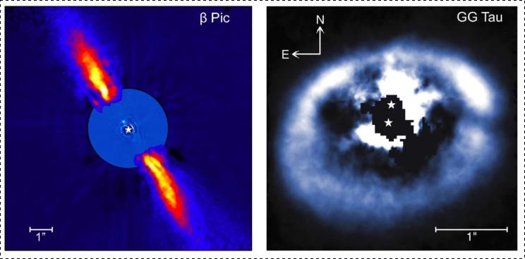 Dischi stellari Prima osservazione di un disco stellare con ottiche adattive (Telescopio ESO-ADONIS, 3.