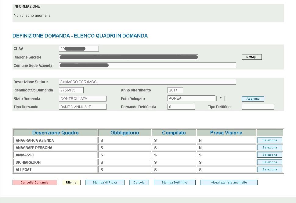 : si apre così una finestra che permette di visualizzare il file formato.