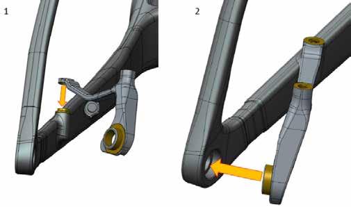 Per montare l'adattatore è necessario rimuovere la ruota posteriore e la pinza freno posteriore.