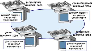 Workgroup Microsoft Windows 2000 permette di implementare due ambienti di rete in cui gli utenti possano condividere risorse (file, stampanti, applicazioni) indipendentemente dalle dimensioni della