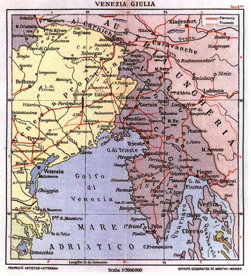 Calendario Atlante De Agostini, 1912 Uso del colore e delle scritte