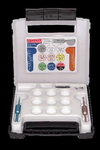 6.9 La valigetta degli utensili Optiloc La valigetta degli utensili Optiloc, studiata specificamente per il dentista e l'odontotecnico [Fig.