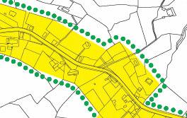 21 B.1.2 Declassamento di un appezzamento di terreno in località Fratticiola Selvatica da zona B3 a zona Ep Figura 29 - zonizzazione acustica dell area di variante Il Piano di