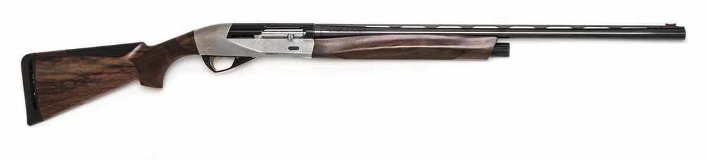 Benelli Raffaello Ethos calibro 12 PROVA canna liscia zati in noce europeo con il trattamento Wood Fx, finito a olio, e zigrini intagliati con passo di mm 1,5 dove si appoggiano le mani.