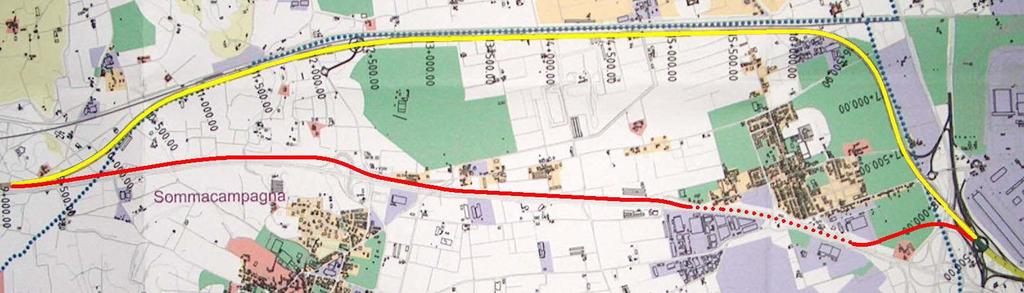 Considerato poi che a Nord di Caselle è prevista la realizzazione della Ferrovia TAV-AC con altri 4 binari oltre ai 2 esistenti della