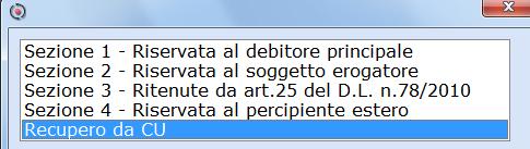 In entrambe le scelte la procedura propone la stessa modalità d'importazione: Al campo <Tipo importazione> è possibile impostare: Tutte;