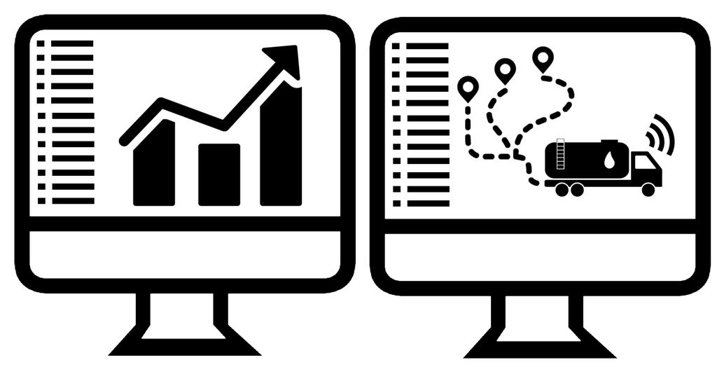 3. Gestione del cliente & ottimizzazione delle spese - pianificazione del giro controllando i livelli dei clienti limitrofi - cliente non si ritroverà mai più senza GPL TRAGITTO A/R 50 km x 2 (A/R)