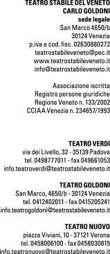 Al Responsabile trasparenza e anticorruzione del TSV Ivaldo Vernelli E p.c. Al Presidente dell ODV Antonio Matera Venezia, 24 maggio 2017 Oggetto: Invio Regolamenti di sala e biglietteria.