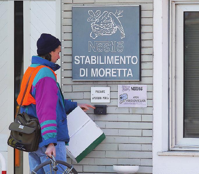 Lo stabilimento Buitoni (gruppo Nestlé) di Moretta MORETTA.
