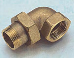 RACCORDI IN OTTONE FILETTATI BRASS THREADED FITTINGS 33 BOCCHETTONE MF SEDE CONICA Union MF taper seat 337 SET PER CIRCOLATORE Circulating set CODICE SET MISURA N.