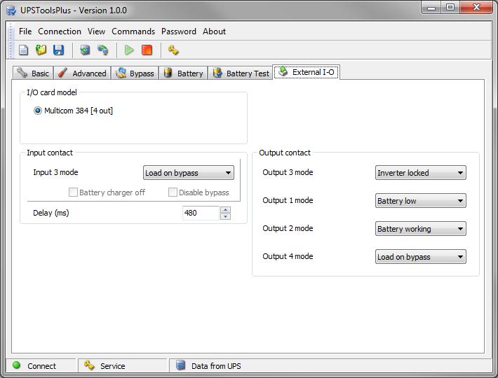 - SDU (5 0kVA) - CONFIGURAZIONE VIA SOFTWARE DEGLI OUTPUT Le uscite configurabili via software sono le seguenti: OUTPUT # OUTPUT # OUTPUT # OUTPUT # NOTA: è possibile associare