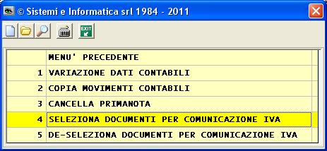 Effettuare la scelta 1 - ESCLUDI I NON SELEZIONATI.