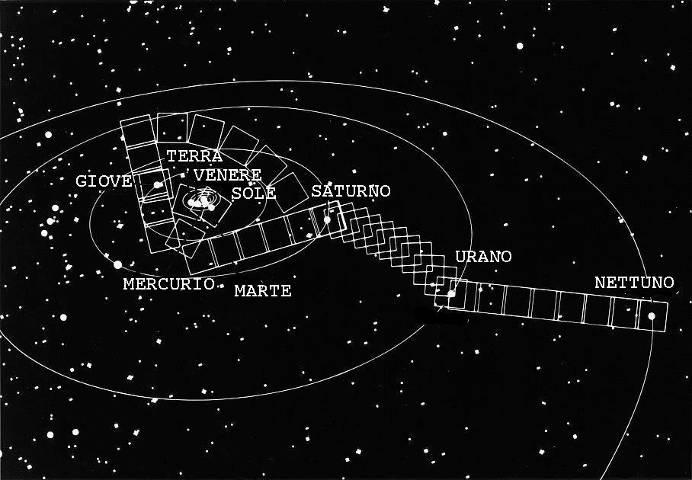 Il Sistema solare visto dal Voyager II Il Voyager II che si è inoltrato, primo satellite costruito dall uomo, nello spazio