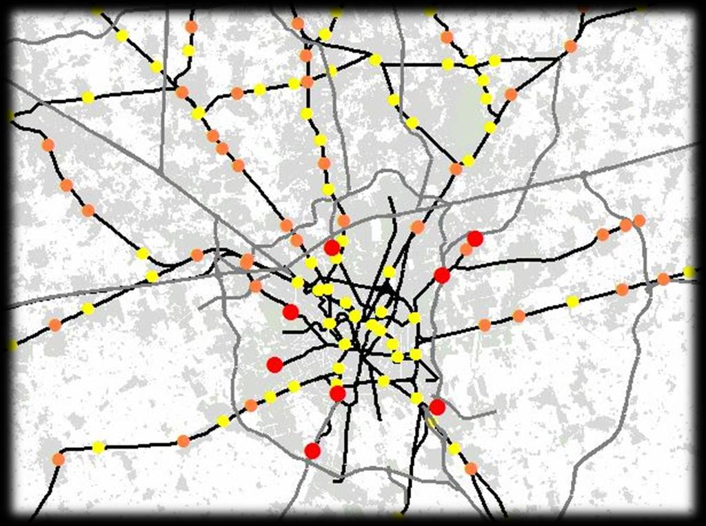 FLUSSI TRASPORTO PUBBLICO: GENERAZIONE DEI PERCORSI La stazione può essere raggiunta: - A piedi o tramite trasporto locale, se essa è presente nella zona di residenza - Con auto privata, purché al di