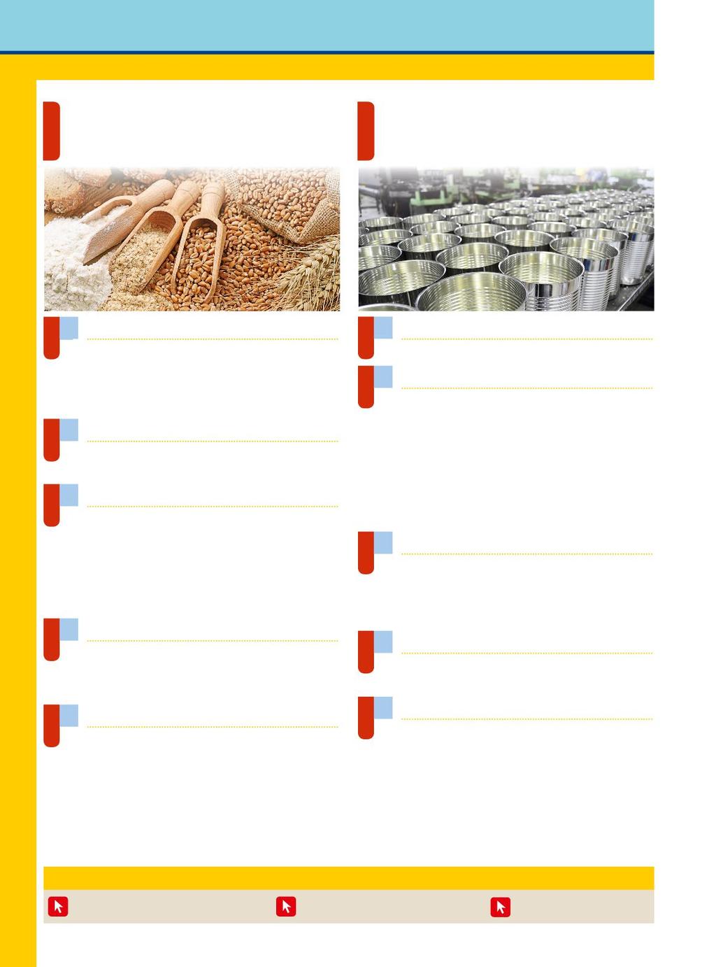 VIII Industria molitoria Industria conserviera Frumento e sfarinati 9. Aspetti generali 9. Frumento 9. Struttura della cariosside 9. Composizione della cariosside 9 Lavorazione del frumento 9.