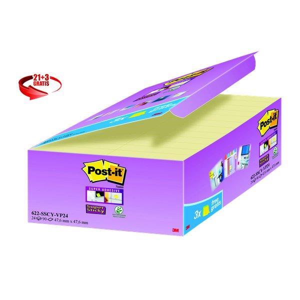 TO 38X51 MM) CODICE 310346 14,19 FOGLIETTI POST-IT SUPER STICKY VALUE PACK 76X76 MM GIALLO VALUE PACK FOGLIETTI POST-IT SUPERSTICKY IN CONFEZIONE