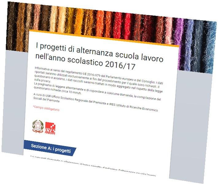 7 Seconda parte: Indagine sui progetti di Alternanza nel 2016/17 informazioni raccolte presso i docenti e i