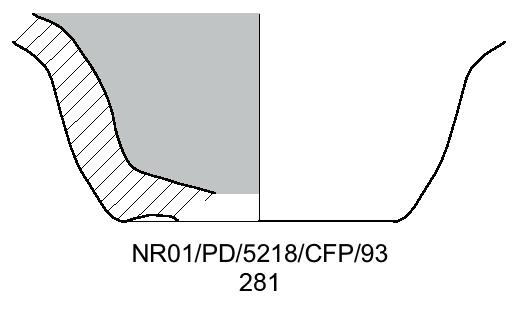 La c e r a m i c a d a m e n s a e d a dispensa fenicia e p u n i c a 165 Catalogo 281. NR01/PD/5218/CFP/93. Ampio frammento di fondo, parete e orlo.