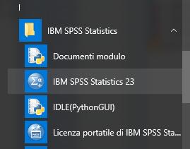 SPSS: Primo avvio Per eseguire SPSS Alla prima esecuzione compare una