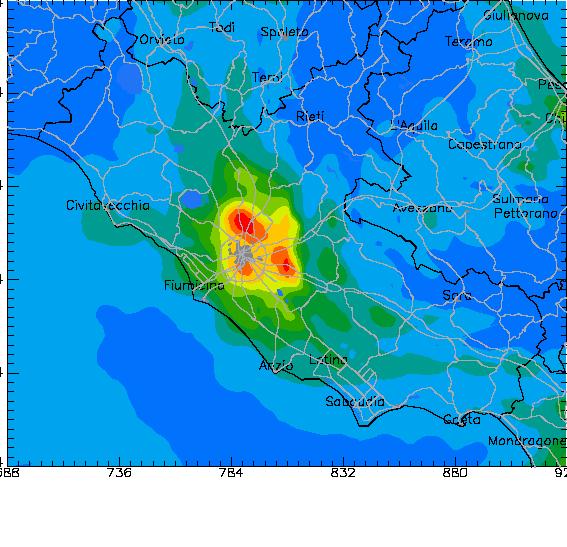 distribuzione degli inquinanti prossime