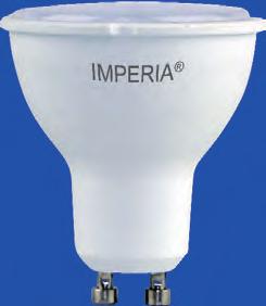 : Bianco Alto indice di resa del Cri: Ra( 80) Durata media: 25.000 GU10 25.000 12.500x - 20 SPOT GU10 Led 25.