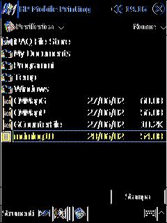 hp mobile printing per pocket pc Guida introduttiva Utilizzando HP Mobile Printing per Pocket PC è possibile stampare messaggi di e-mail, allegati e file su una stampante Bluetooth, a infrarossi o di