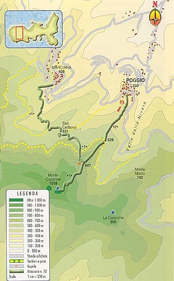 Mappe Itinerari Nota bene: Le