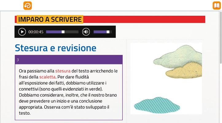 Per la lettura dei testi viene utilizzato un software di sintesi vocale. Dal pannello delle impostazioni è possibile regolare la velocità di lettura e le modalità di evidenziazione del testo.