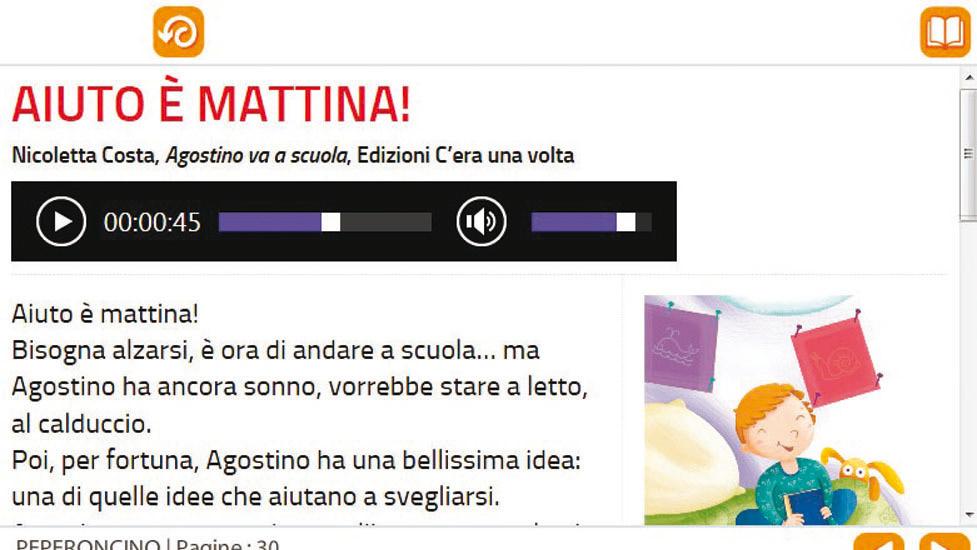 Si accede al Libro Parlato dal Libro Accessibile.