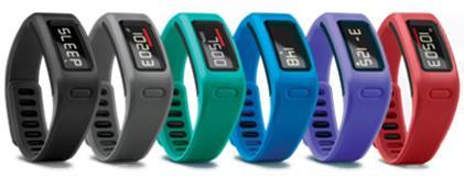 WELLNESS vívofit Fitness band Display integrato Accelerometro a 3 assi Water resistant 50 m Durata batteria, sostituibile, durata fino ad 1 anno Funzione