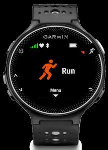 all'acqua 50m Funzione orologio Durata batteria: fino a 5 settimane come fitness band, fino a 16 ore in allenamento CONTENUTO DELLA CONFEZIONE: Forerunner 225 Running GPS sport watch con sensore