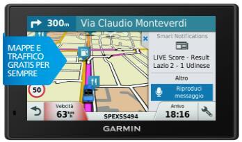 autovelox Indicazione dei limiti di velocità, vista svincoli e assistente di corsia Interazione con Foursquare e funzione "Up Ahead" Route Shaping permette di aggiungere destinazioni intermedie con