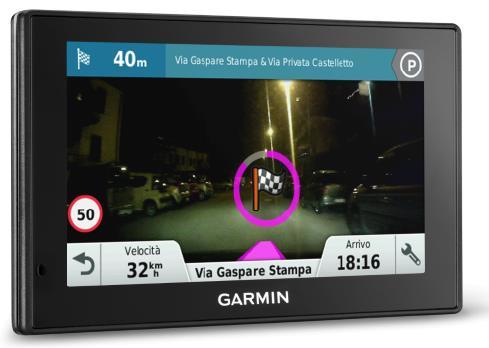 ADVANCED DRIVER ASSISTANCE SYSTEMS Garmin DriveAssist 50 LMT Cartografia precaricata Europa 46 paesi Schermo 5 TFT WVGA touchscreen capacitivo a colori, 480x272 pixels, retroilluminato Include