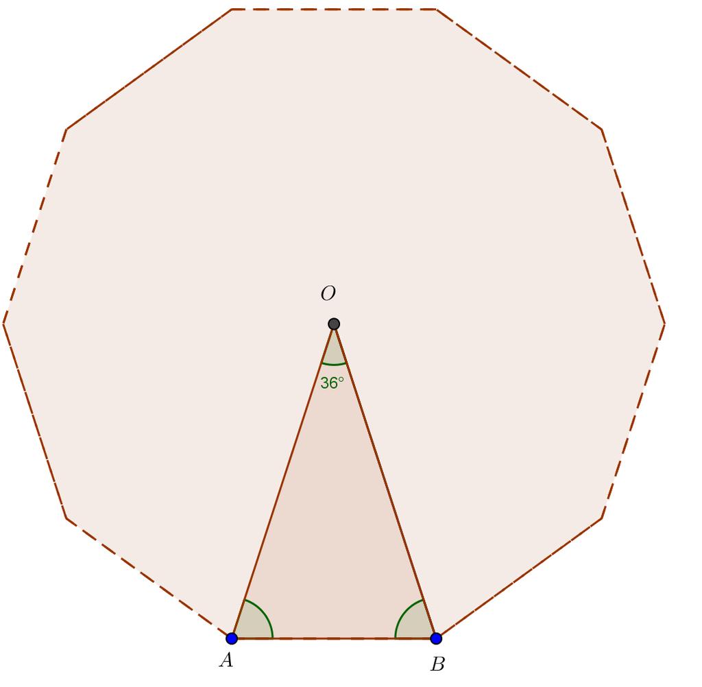 SCHEDA 5 Il lato del decagono regolare Consideriamo un decagono regolare e la circonferenza ad esso circoscritta: prova a dimostrare che il lato del decagono risulta la
