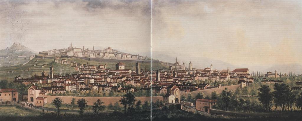 La Bergamo veneziana: una città murata P. Cologno P. Cologno P. Cologno Vista delle Muraine attorno a Borgo S.