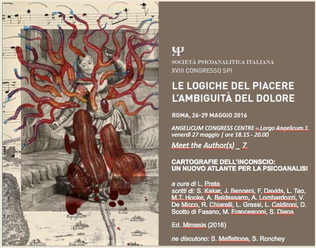 2016 ROMA 27 MAGGIO 2016 ROME 27 MAY BOOK LAUNCH Cartografie dell Inconscio.