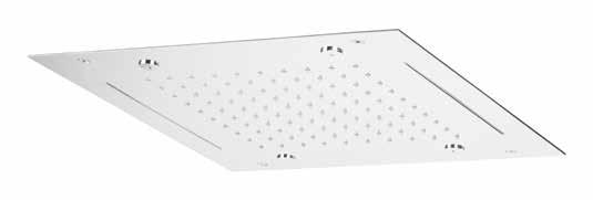 SERIE WELLNESS - INCASSO WELLNESS SERIE - BUILT-IN LUCIDO o SATINATO Soffione da incasso in acciaio inox con telaio di supporto GLOSSY or BRUSHED Built-in shower head in stainless steel with support