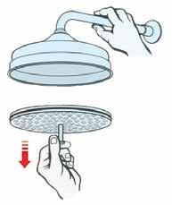 jet system to get an uniform water flow also at low water pressure RAME COPPER Filtro