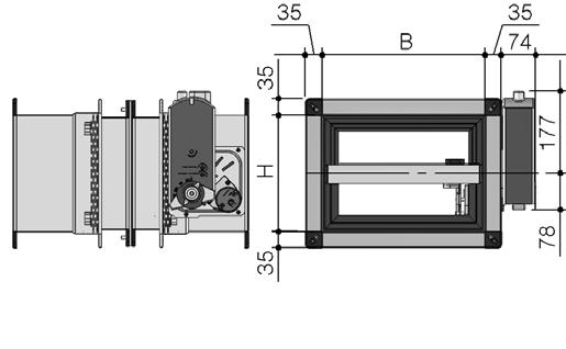 Disegno dimensionale H mm 200 250 300 350 400 450