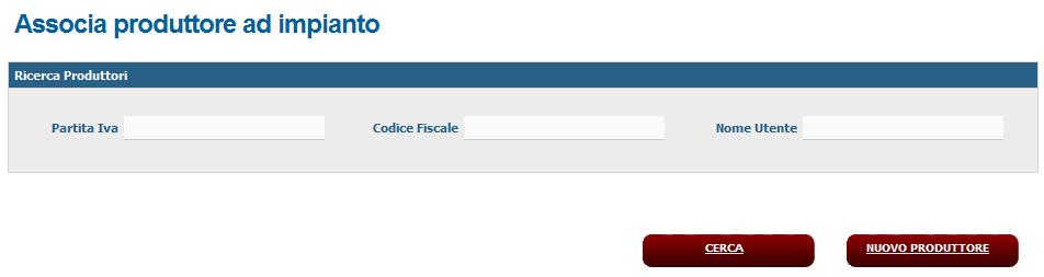 Pag. 16 Si possono verificare le seguenti situazioni: il Produttore da associare all impianto è già esistente per Gaudì, ossia è registrato in anagrafica operatori e possiede delle proprie