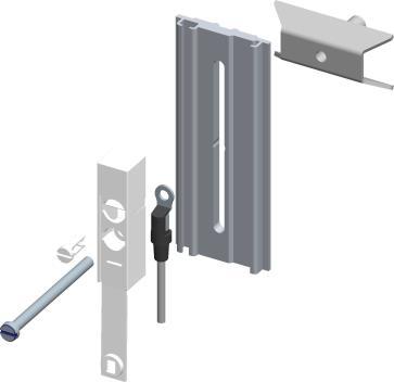 24 Applicazione del sigillo adesivo alla cover Piastra di accoppiamento termico in alluminio (A) 1.KEGRALAC.3025 1 Staffa distanziale divaricatrice (B) v.