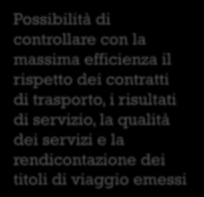 servizi e la rendicontazione dei titoli di viaggio emessi