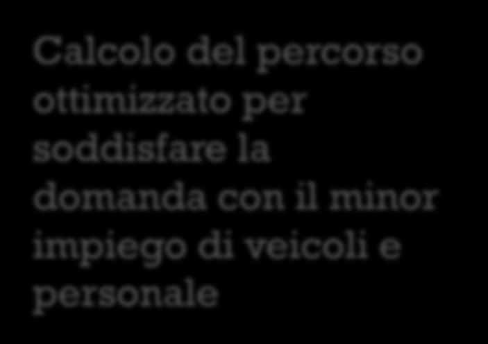 Servizio flessibile in base alla reale necessità di mobilità dell utenza Ideale per le