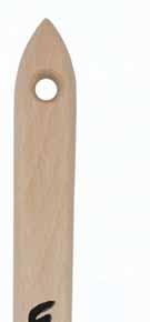 Natural bristles, wooden handle, plastic ferrule, epoxy glue,  30/57 12
