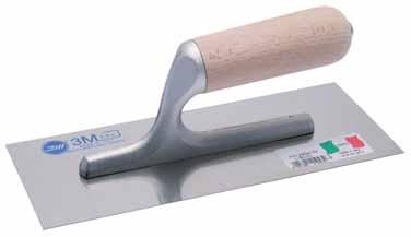 S. 310 FRATTONE ACCIAIO TIPO USA Rectangular welded steel trowels type USA Manico in legno Wooden handle