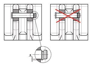 anello di sicurezza verificando l eccentricità E rispetto al perno (vedi Fig.2) CODICE STAFFE B01.16.4000 B01.16.6300 CODICE PERNI B02.30.32 B02.30.40 Fig.2 3.